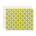 Multiple Retro Smiley Peace Signs invitations