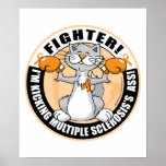 Multiple Sclerosis Boxing Cat posters