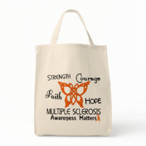 Multiple Sclerosis Celtic Butterfly 3 Canvas Bags