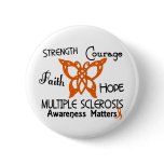 Multiple Sclerosis Celtic Butterfly 3 Button