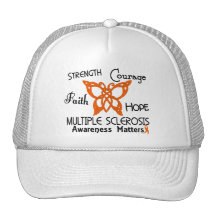 Multiple Sclerosis Celtic Butterfly 3 Trucker Hats