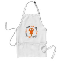 Multiple Sclerosis Faith Hope Love Cross Aprons
