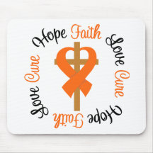 Multiple Sclerosis Faith Hope Love Cross Mouse Mats