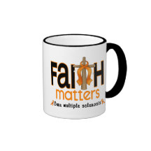 Multiple Sclerosis Faith Matters Cross 1 Coffee Mugs