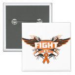 Multiple Sclerosis Fight Like a Girl Wings.png Pinback Button