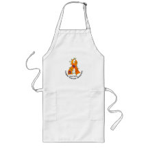 Multiple Sclerosis FLOWER RIBBON 1 Apron