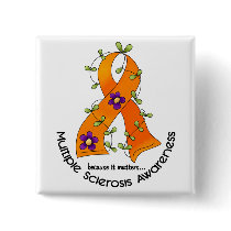 Multiple Sclerosis FLOWER RIBBON 1