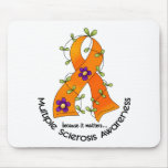 Multiple Sclerosis FLOWER RIBBON 1 Mouse Pad