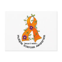 Multiple Sclerosis FLOWER RIBBON 1