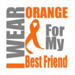 Multiple Sclerosis I Wear Orange Best Friend t-shirts