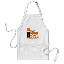 Multiple Sclerosis MS Orange For My Sister-In-Law Aprons