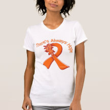 Multiple Sclerosis There's Always Hope Floral Tshirts