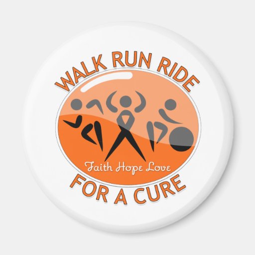 Multiple Sclerosis Walk Run Ride For A Cure Refrigerator Magnets