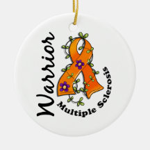 Multiple Sclerosis Warrior 15 Christmas Ornaments