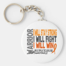Multiple Sclerosis Warrior Key Chain