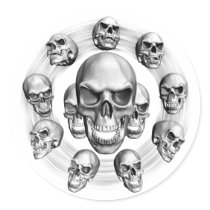 Multiple Skulls Stickers