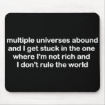 'Multiple Uiverses' Mousepad, Black