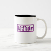 MultiTasker purple neon Mug