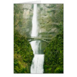 Multnomah Falls Oregon Poster Greeting Cards