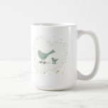 Mum and baby bird mug