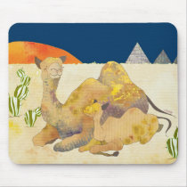 Mum and Baby Camel in Egypt Mousepad