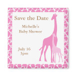 Mum and Baby Giraffe Save the Date Magnets