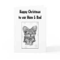 Mum and Dad Christmas Greeting Card