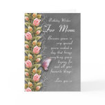 mum birthday card - birthday card with roses and b