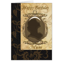 Mum Birthday Card With Cameo