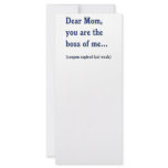 Mum Boss of Me rack cards