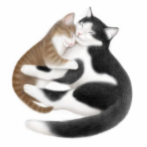 Mum Cat & her Baby Holiday Ornament