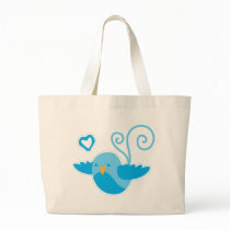 mum cute birdy canvas bag