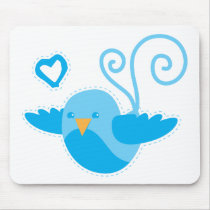 mum cute birdy mouse mats