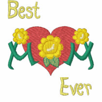Mum Daisy Heart Embroidered Shirt