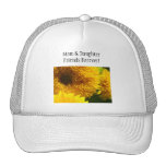 Mum & Daughter Together! Sports Hats Sunflowers