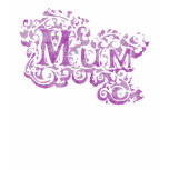 Mum decorative purple strappy top t-shirts