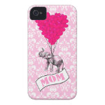 Mum, elephant and heart balloons iphone 4 case-mate case