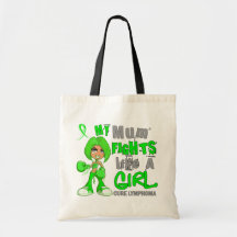 Mum Fights Like Girl Lymphoma 42.9.png Bag