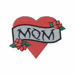 Mum Heart Tattoo Embroidered Shirt embroidered shirts
