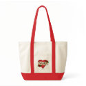 Mum heart tattoo totebag