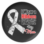Mum Hero in My Life Lung Cancer Plate