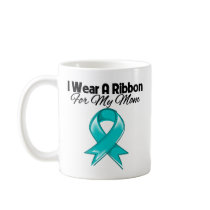 Mum - I Wear Teal Ribbon Stylish Coffee Mugs