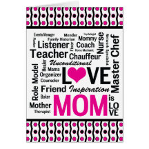 Mum is LOVE - For Multitalented Do-it-All Mothers Greeting Cards