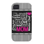 Mum is Love Mother's Day Gift for Do It All Mum Vibe iPhone 4 Cover