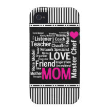 Mum is Love Mother's Day Gift for Do It All Mum Vibe iPhone 4 Cover