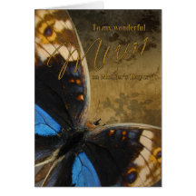 Mum, Mother's Day Card With Butterflies