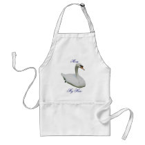 Mum My Hero Regal Swan Nature Photo Apron