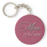 Mum of the year purple keychain