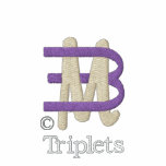 Mum of Triplets [3-Drk] embroidered shirts