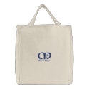 Mum of Triplets [Blue] Bag embroidered bags